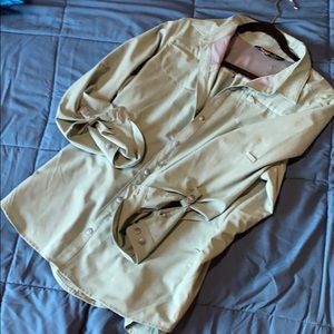 REI moisture wicking button down
